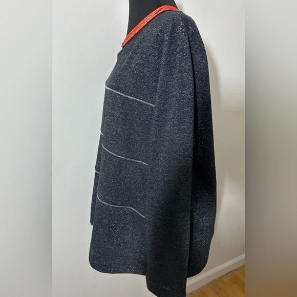 Lane Bryant sz 18 - 20 tunic in a charcoal with a slight tweed With accent - Picture 9 of 16